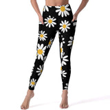 Retro Flower Leggings High Waist with pockets | LuxeLine