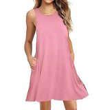 Women's Summer Casual Swing T-Shirt Dresses - Chicy Boutique