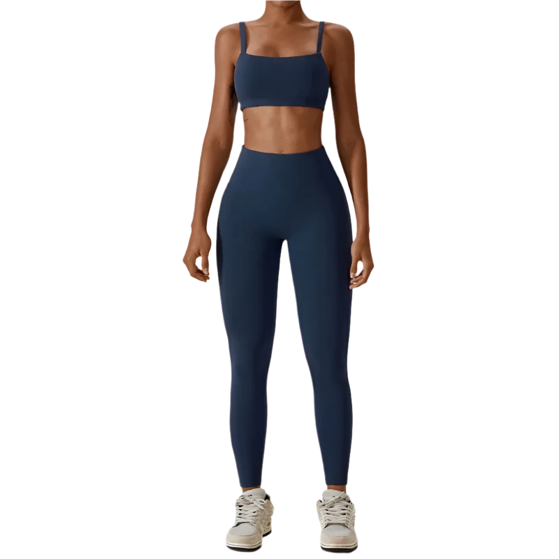 2PCS Push Up Fitness Sport Bra and Leggings Set | Zella