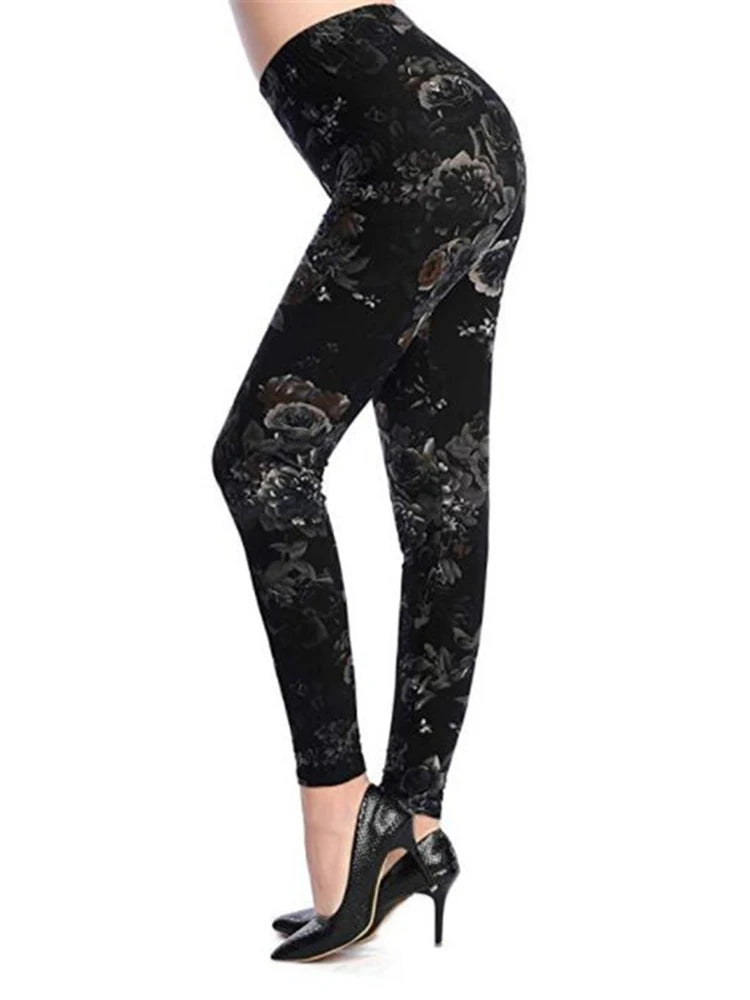 Hot Leggings Floral Print | CurveFlex 2