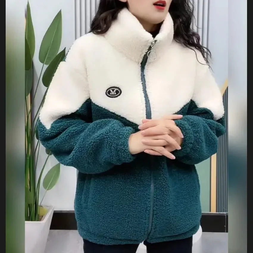 Colored Thickened Lamb Fleece Women's Jacket | Frostelle