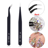 Stainless Steel Curved Straight Tweezer | Twinkle