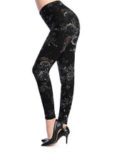 Hot Leggings Floral Print | CurveFlex