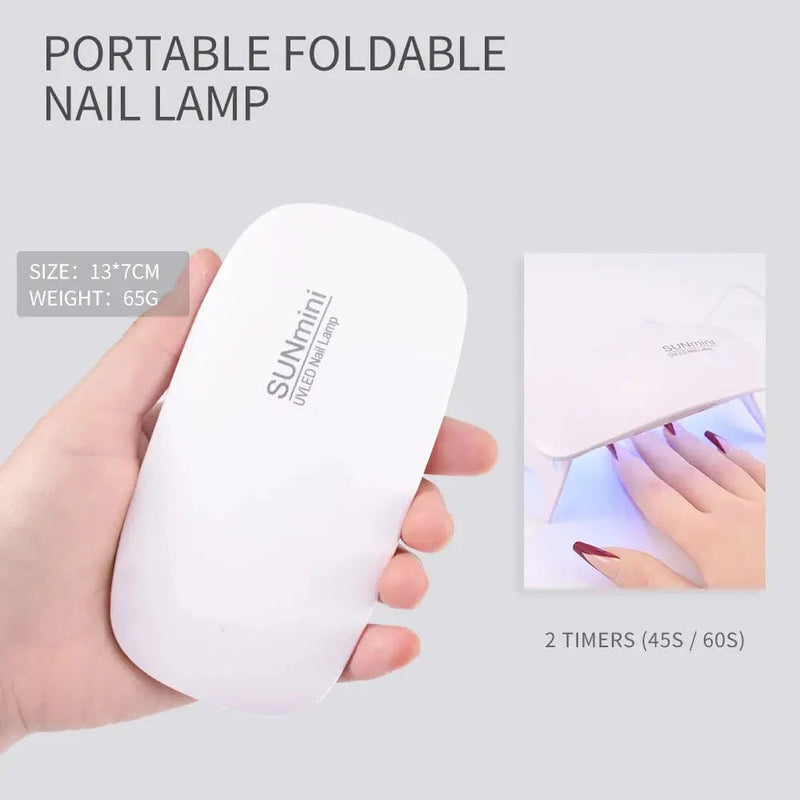 UV Nail Lamp Dryer Machine Portable USB Rechargeable - Chicy Boutique