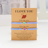 Set of 2 Colorful Heart Bracelets | Lulu