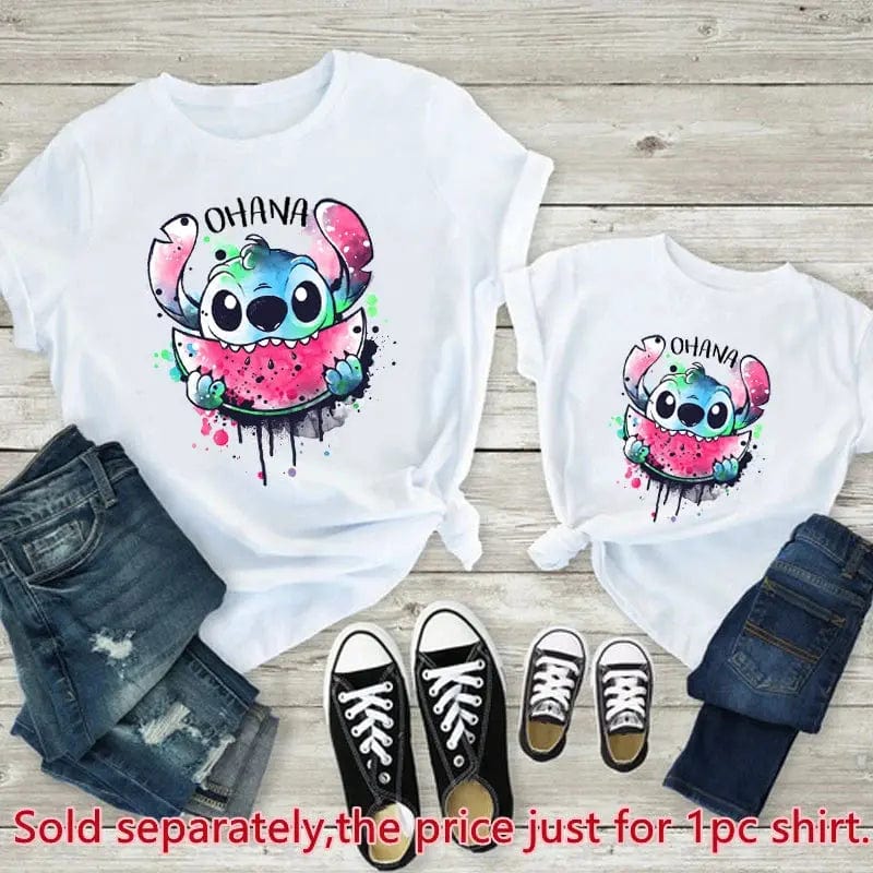 Family Look Disney Stitch T Shirt Mother and Kids - Chicy Boutique