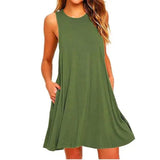 Women's Summer Casual Swing T-Shirt Dresses - Chicy Boutique